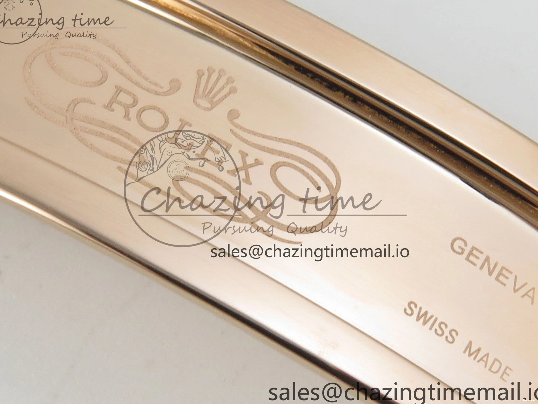 MiroTime 0130 WeatherProof Daytona 126505 RG Clean 1:1 Best Edition RG Champagne Stick Dial on RG Bracelet Super Clone DD 248